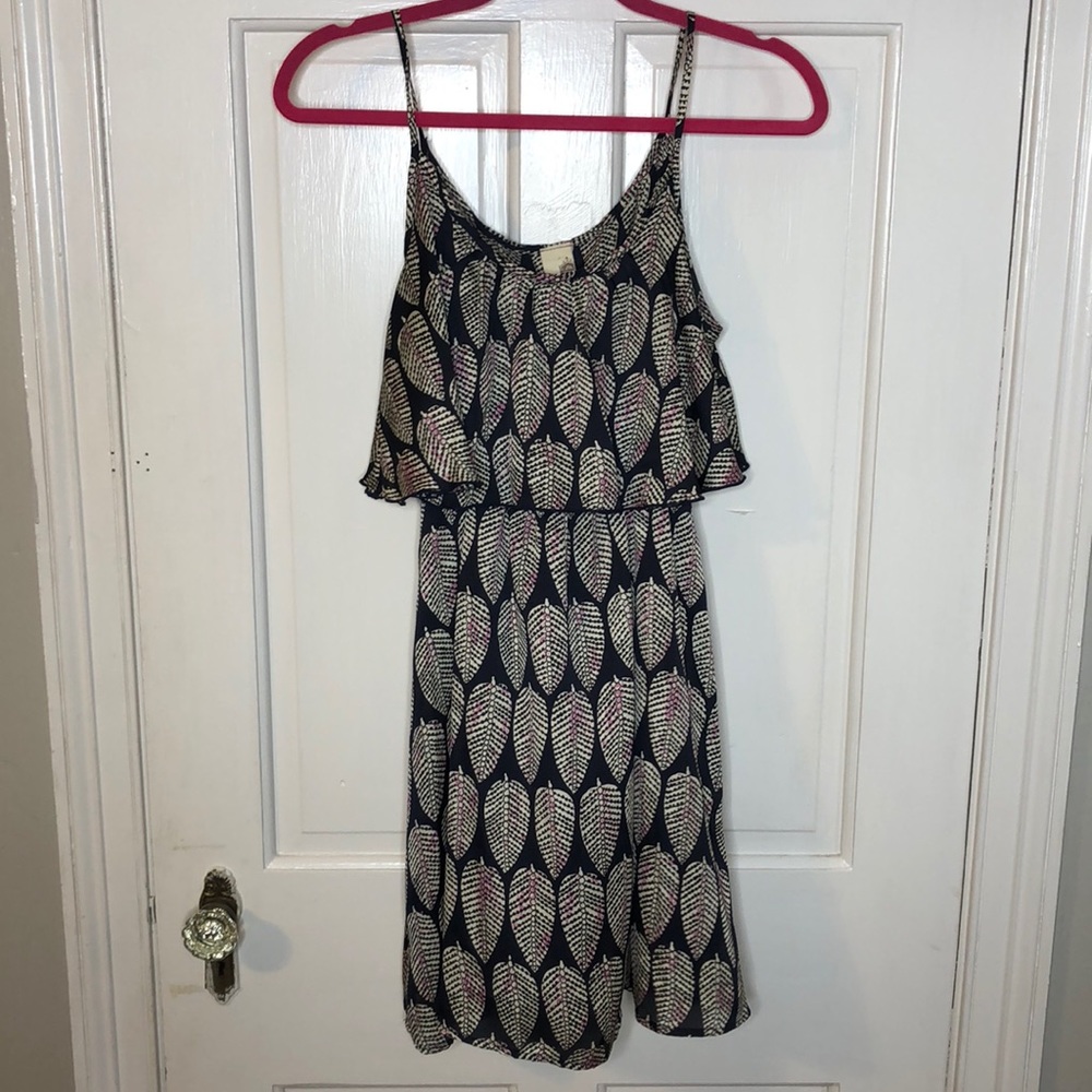 Feather Print Dress